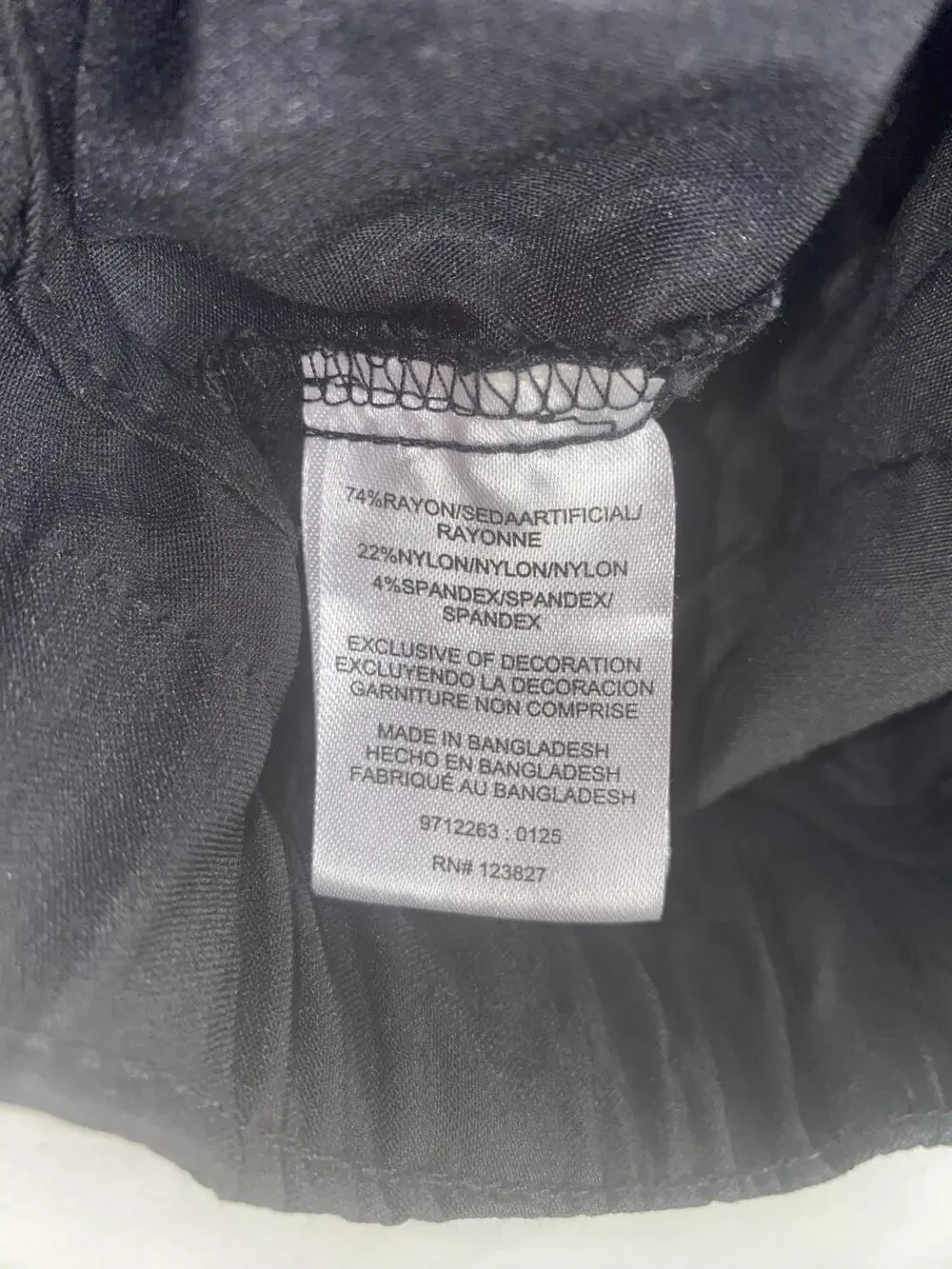 Essex Crossing Shorts Mens 31 Black Chino Elastic Waist Stretch Casual